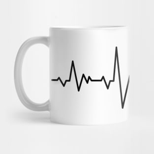 Mountain Bike Heartbeat Biking for MTB Lovers Mug